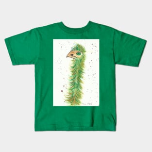 Funny green Emu Kids T-Shirt